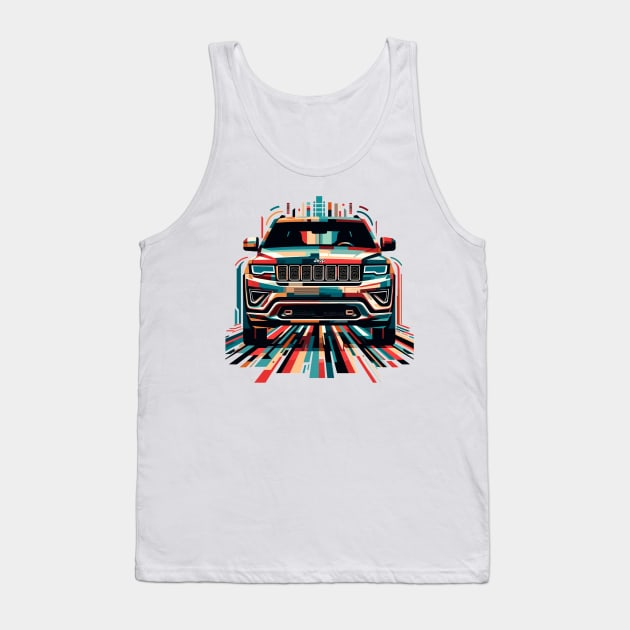 Jeep Grand Cherokee Tank Top by Vehicles-Art